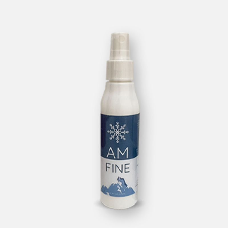 สเปรย์แก้ปวด ออฟฟิศซินโดรม "แอม-ไฟน์" สูตรเย็น (AM-FINE SPRAY) 75 ml.